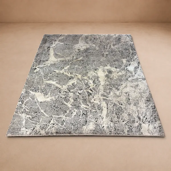 Современный ковёр с абстрактным мраморным рисунком, 1.6×2.3 м (160×230 см)